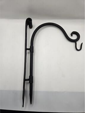 Rustic Heavy Duty Wrought Iron Hanging Plant Hook Wall Bracket Farmhouse Decor